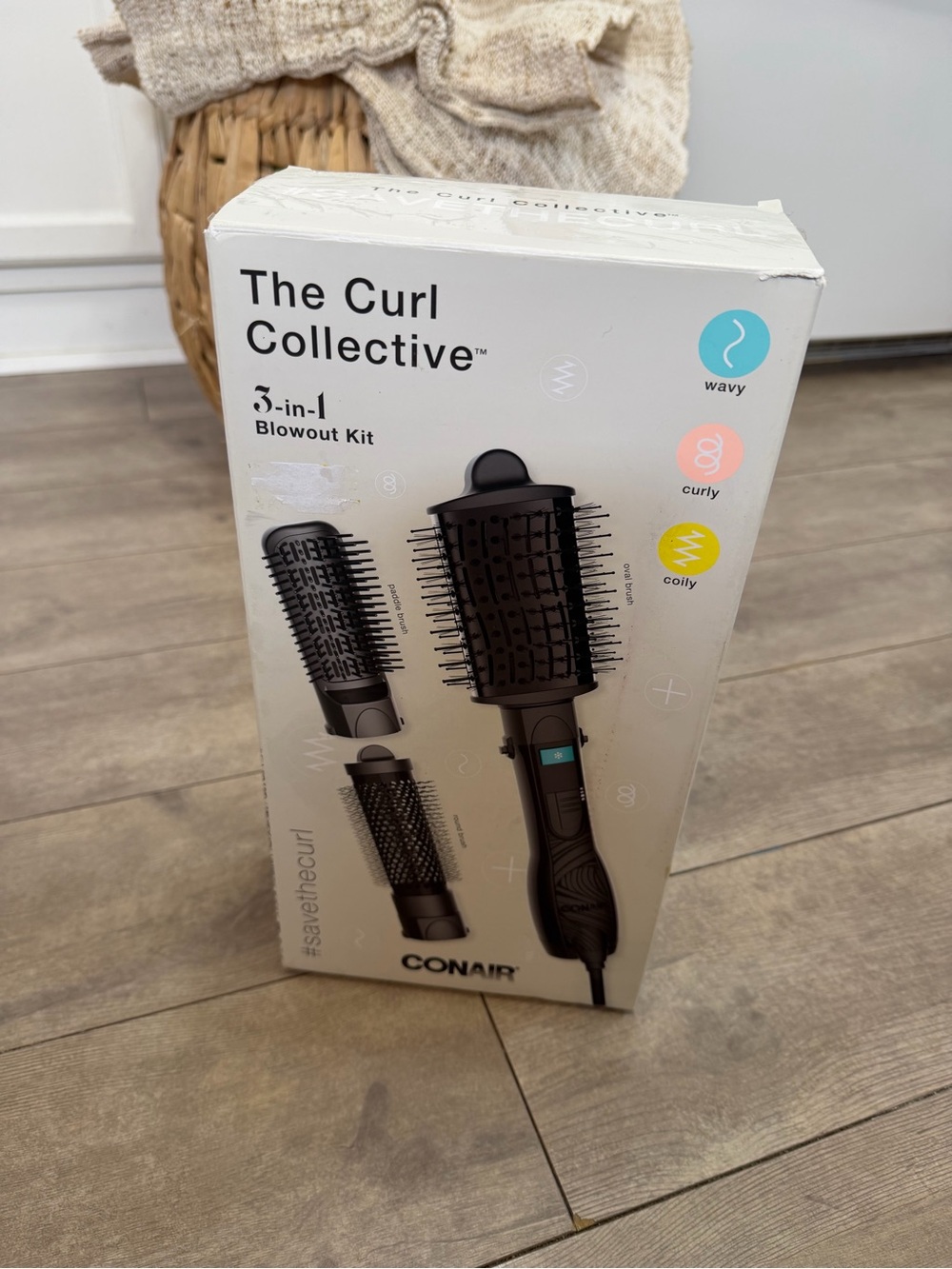 New Conair Curl Collective 3 in 1 Blowout Kit 3 Interchangeable Brush Attachment - Picture 7 of 11